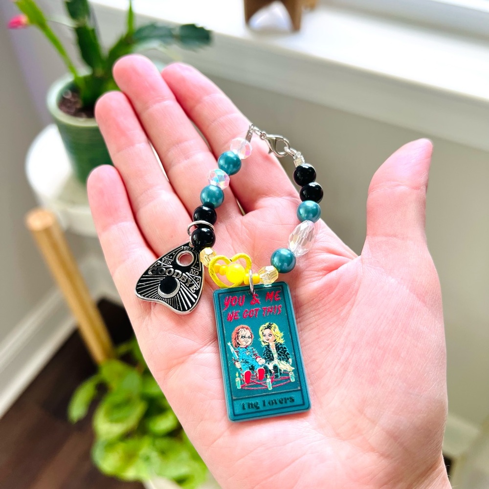 ๐ญ๐ฐ๐ฅ Disney Stanley cup charms Belle ghost pink Halloween tarot cards! - Picture 14 of 17